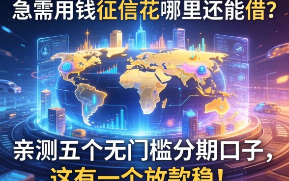 急需用钱征信花哪里还能借？亲测五个无门槛分期口子，这有一个放款稳！