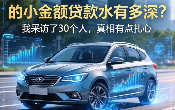 有车的小额贷款水有多深？我采访了30个人，真相有点扎心