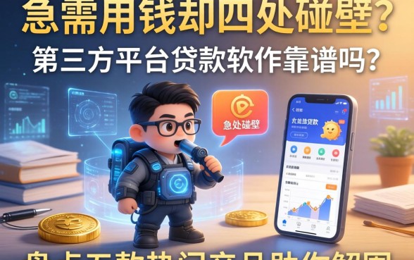 急需用钱却四处碰壁？第三方平台贷款软件靠谱吗？盘点五款热门产品助你解围