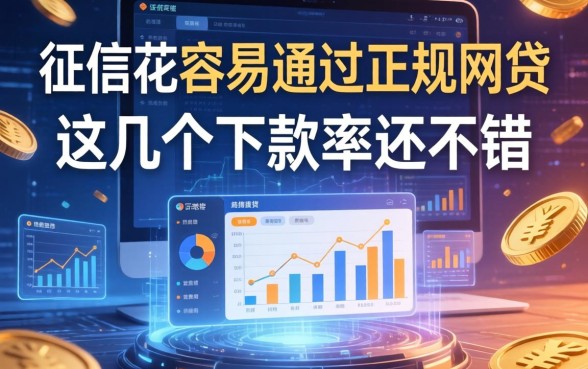征信花容易通过的正规网贷，这几个下款率还不错