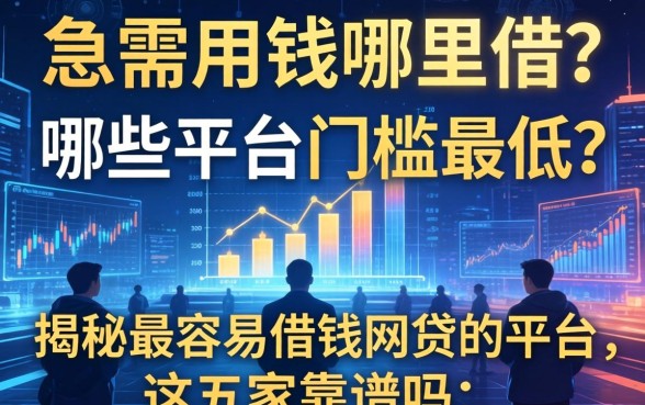 急需用钱哪里借？哪些平台门槛最低？揭秘最容易借钱网贷的平台，这五家靠谱吗？
