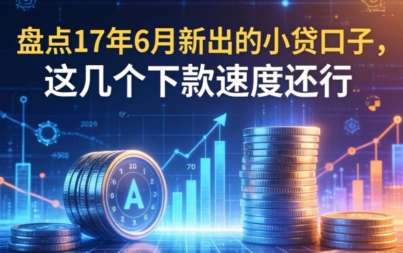 盘点17年6月新出的小贷口子，这几个下款速度还行