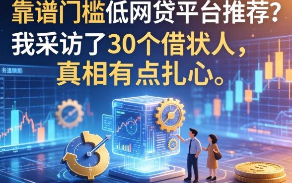 靠谱门槛低的网贷平台推荐？我采访了30个借款人，真相有点扎心