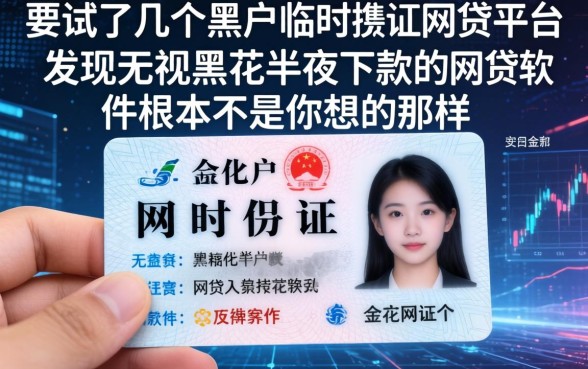 我试了几个黑户临时身份证网贷平台，发现无视黑花半夜下款的网贷软件根本不是你想的那样