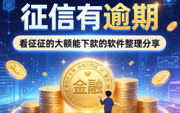 征信有逾期不看征信的大额能下款的软件整理分享