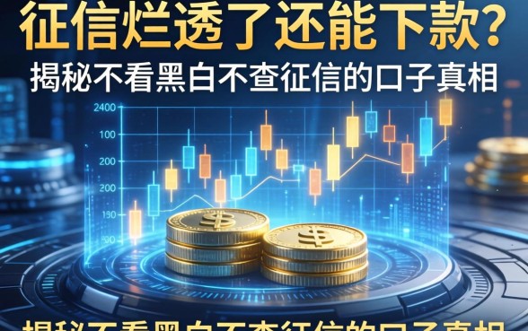 征信烂透了还能下款？揭秘不看黑白不查征信的口子真相