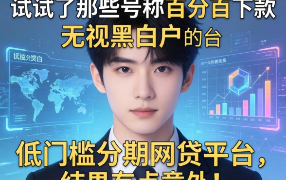 我试了那些号称百分百下款无视黑白户的低门槛分期网贷平台，结果有点意外