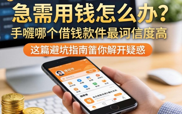 急需用钱怎么办？手机哪个借钱软件最可信度高？这篇避坑指南帮你解开疑惑