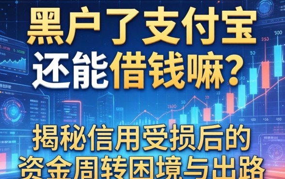 黑户了支付宝还能借钱嘛？揭秘信用受损后的资金周转困境与出路