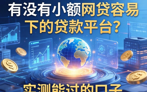 有没有小额网贷容易下的贷款平台？分享几个实测能过的口子