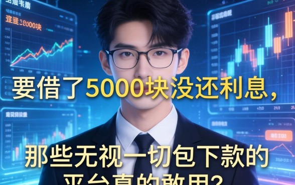 我借了5000块没还利息，那些无视一切包下款的平台真的敢用吗