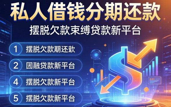私人借钱分期还款，归纳5个摆脱欠款束缚贷款新平台