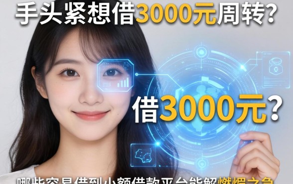 手头紧想借3000元周转？哪些容易借到小额借款平台能解燃眉之急？
