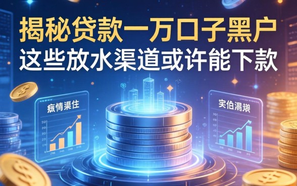 揭秘贷款一万口子黑户，这些放水渠道或许能下款