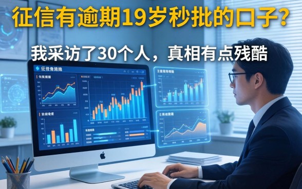 征信有逾期19岁秒批的口子？我采访了30个人，真相有点残酷