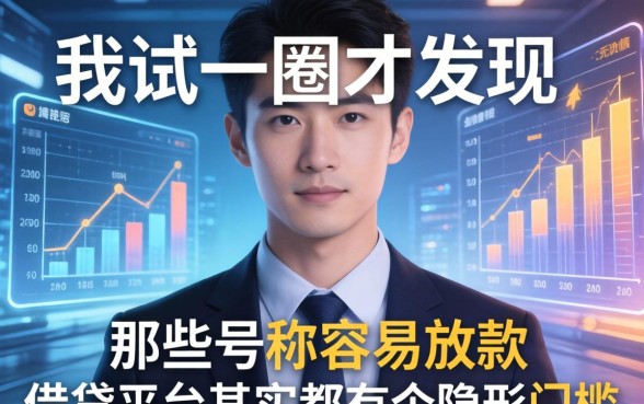 我试了一圈才发现，那些号称容易放款的借贷平台其实都有个隐形门槛