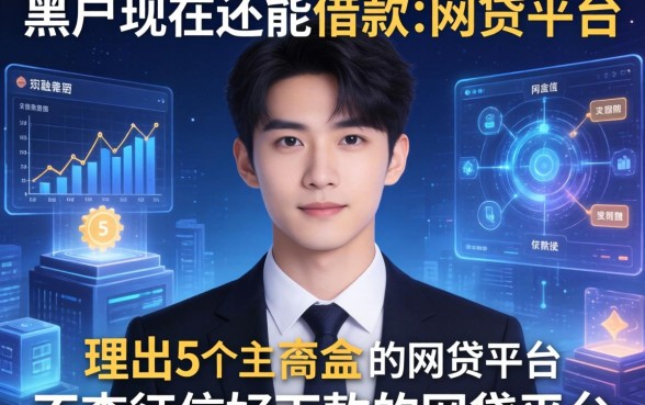 黑户现在还能借款的网贷平台，理出5个不查征信好下款的网贷平台