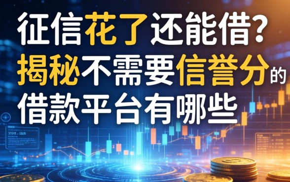 征信花了还能借？揭秘不需要信誉分的借款平台有哪些