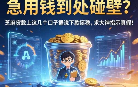 急用钱到处碰壁？芝麻贷款上这几个口子据说下款挺稳，求大神指点真假！
