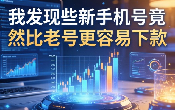 我发现有些新手机号竟然比老号更容易下款
