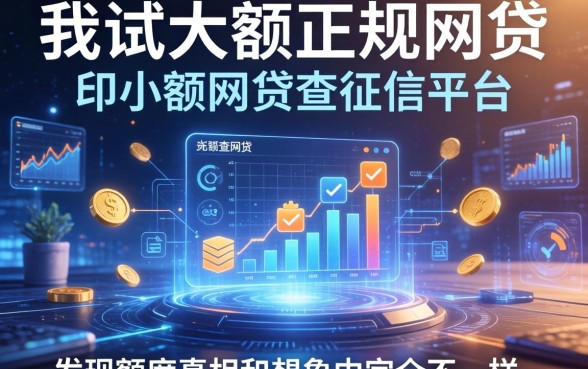 我试过大额正规网贷和小额不查征信平台，发现额度真相和想象中完全不一样