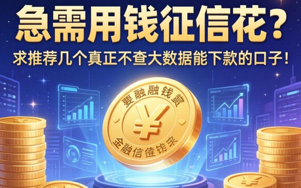 急需用钱征信花？求推荐几个真正不查大数据能下款的口子！