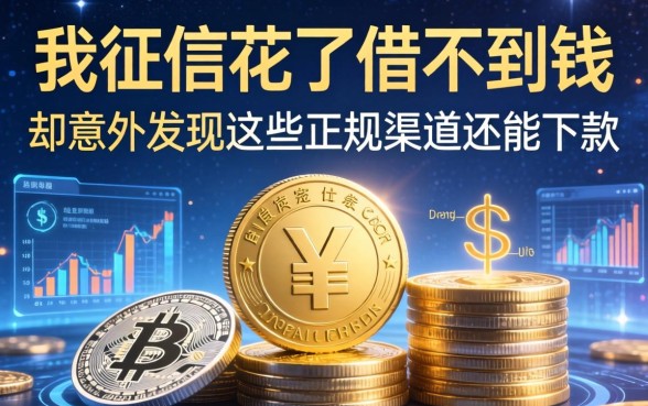 我征信花了借不到钱，却意外发现这些正规渠道还能下款