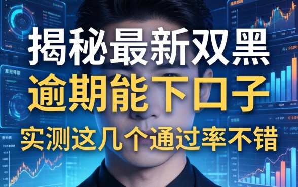 揭秘最新双黑逾期能下口子，实测这几个通过率不错