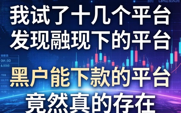 我试了十几个平台，发现黑户能下款的平台竟然真的存在