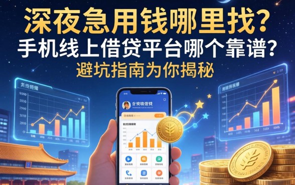 深夜急用钱哪里找？手机线上借钱平台哪个靠谱？这篇避坑指南为你揭秘