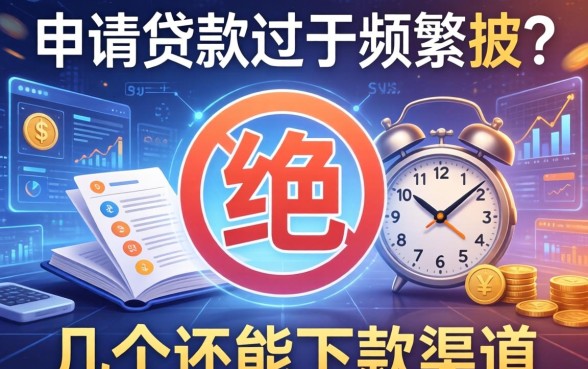 申请贷款过于频繁被拒？分享几个还能下款的渠道