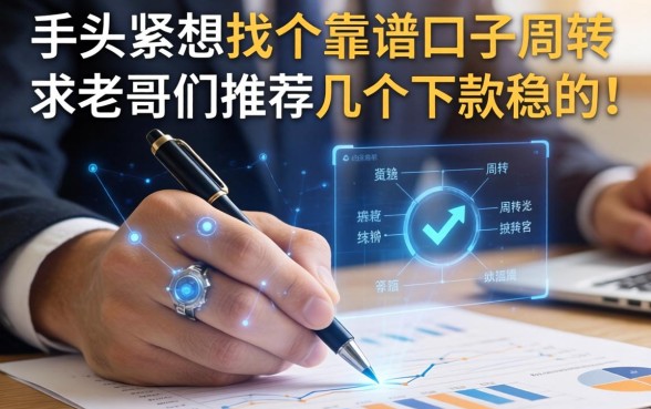 手头紧想找个靠谱口子周转，求老哥们推荐几个下款稳的！
