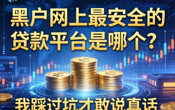 黑户网上最安全的贷款平台是哪个？我踩过坑才敢说真话