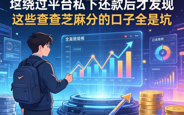 我绕过平台私下还款后才发现，这些不查芝麻分的口子全是坑