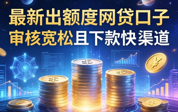 最新出额度网贷口子：审核宽松且下款快的渠道分享