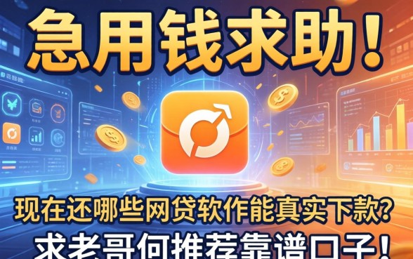 急用钱求助！现在还有哪些网贷软件能真实下款？求老哥们推荐靠谱口子！