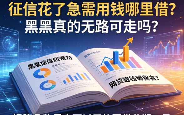 征信花了急需用钱哪里借？黑户真的无路可走吗？揭秘几款黑户可以用的网贷分期口子
