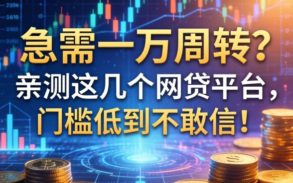 急需一万周转？亲测这几个网贷平台，门槛低到不敢信！