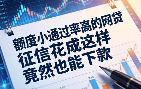 额度小通过率高的网贷，征信花成这样竟然也能下款