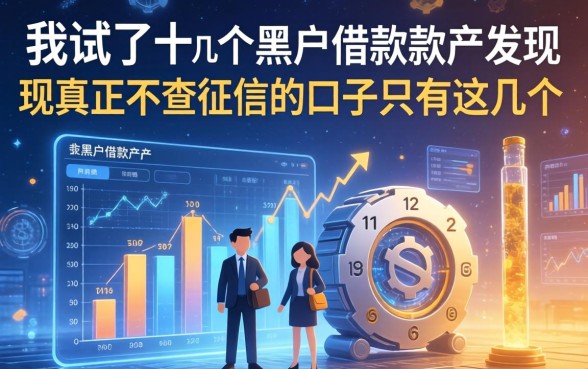 我试了十几个黑户借款软件，发现真正不查征信的口子只有这几个