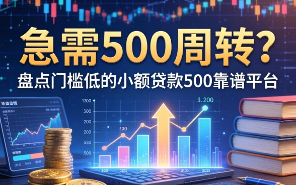 急需500周转？盘点门槛低的小额贷款500靠谱平台