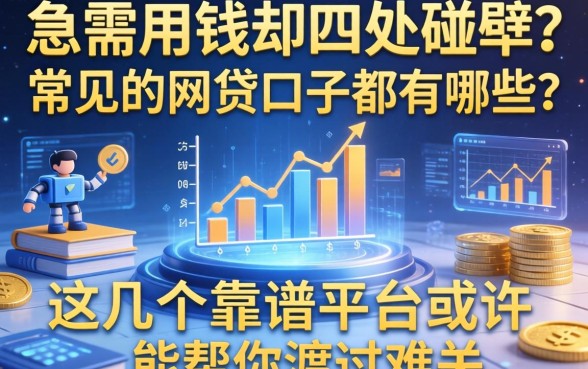 急需用钱却四处碰壁？常见的网贷口子都有哪些？这几个靠谱平台或许能帮你渡过难关