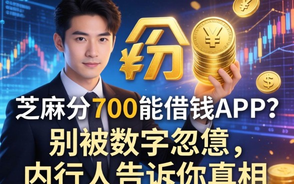 芝麻分700能借钱的app？别被数字忽悠，内行人告诉你真相