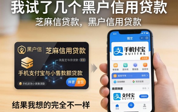 我试了几个黑户信用贷款芝麻信用贷款和手机支付宝小额贷款的app，结果和我想的完全不一样
