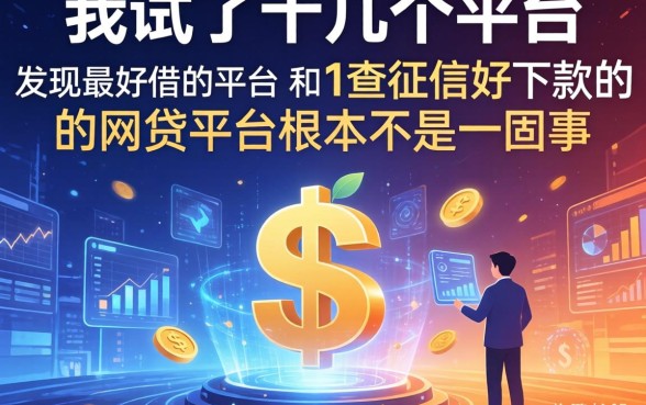 我试了十几个平台，发现最好借的平台和不查征信好下款的网贷平台根本不是一回事