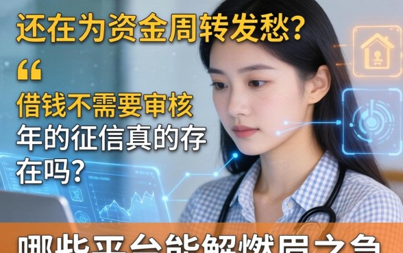 还在为资金周转发愁？借钱不需要审核2026年的征信真的存在吗？哪些平台能解燃眉之急？
