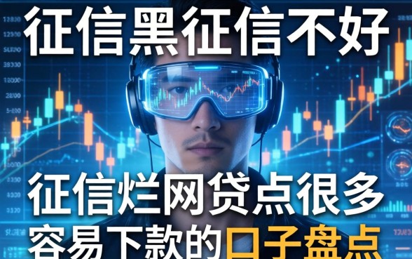 征信黑征信不好征信烂网贷点很多容易下款的口子盘点