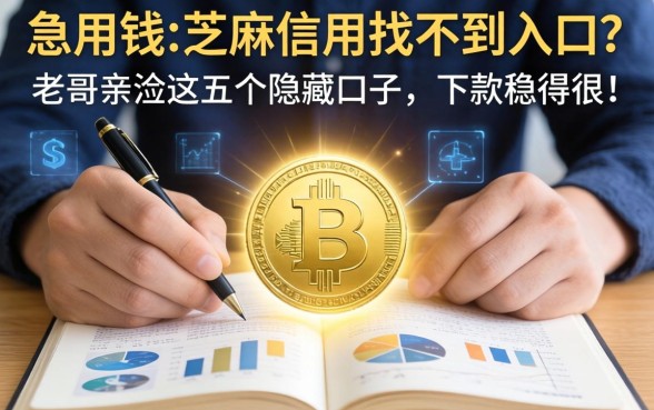 急用钱在芝麻信用找不到入口？老哥亲测这五个隐藏口子，下款稳得很！