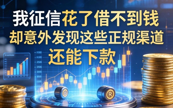 我征信花了借不到钱，却意外发现这些正规渠道还能下款