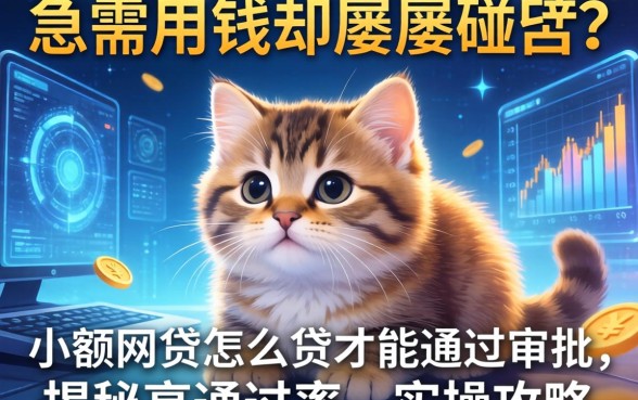 急需用钱却屡屡碰壁？小额网贷怎么贷才能通过审批，揭秘高通过率的实操攻略